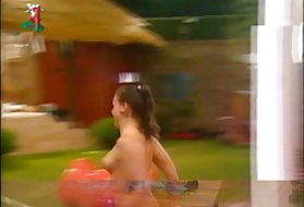 Amatör gravid kvinna naken offentligt, med en ångande porr video med äldre damer i bildsession